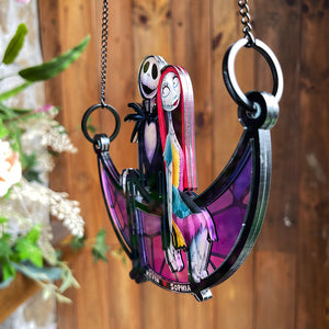 Personalized Gifts For Couple Suncatcher Window Hanging Ornament 01NADT170524 - Ornaments - GoDuckee