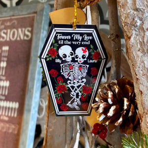 Forever My Love Til The Very End, Personalized Ornament, Christmas Gifts For Couple - Ornament - GoDuckee