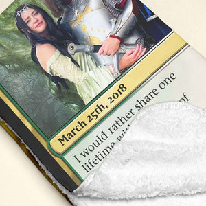 Personalized Gift For Couple Blanket I Would Rather Share One Life Time With You 01HTHN060124 - Blanket - GoDuckee