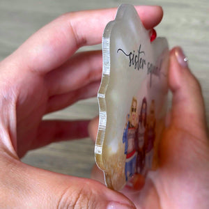 Sister Squad - Personalized Friends Benelux Ornament - Christmas Gift Afro Girls, Trip Girls - Ornament - GoDuckee