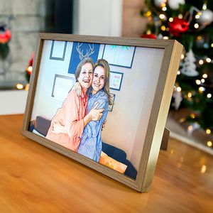 Mom And Daughter Gifts, Personalized Light Picture Frame - Poster & Canvas - GoDuckee