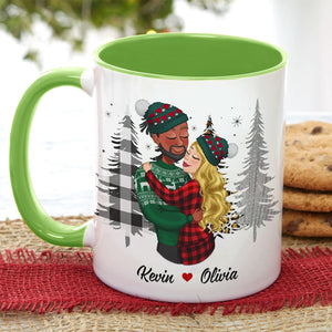 A Hug In A Mug - I Love You, Personalized Accent Mug, Gifts For Couple - Coffee Mug - GoDuckee