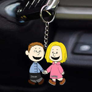 Personalized Gifts For Couple Keychain, Custom Job Costume 01qhqn130125hg - Keychains - GoDuckee