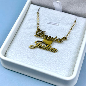 Personalized Couple Name Necklace 02 27acxx140325 - Necklace - GoDuckee