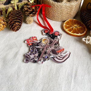 Dragster V8 Engine - Drag Racing Ornament, Christmas Gift For Drag Racer - Ornament - GoDuckee