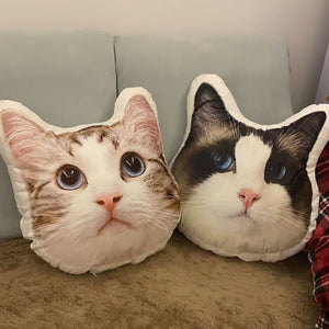 Pet Custom Shape Pillow, Upload Pet's Photo, Gift For Pet Lovers - Pillow - GoDuckee