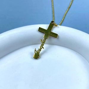 Personalized Cross Name Necklace 29 28acxx140325 - Necklace - GoDuckee