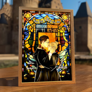 You Put A Spell On Me 01HUDT180823TM Personalized Light Picture Frame, Couple Kissing Gifts - Poster & Canvas - GoDuckee