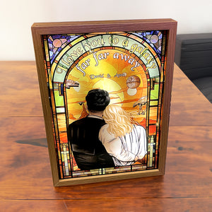 Personalized Gifts For Couple Light Picture Frame I Love You To A Galaxy 03QHPU211223HH - Poster & Canvas - GoDuckee