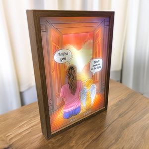 Personalized Gifts For Pet Lovers Light Frame You'll Meet Me In The Heaven Light - Canvas Print - GoDuckee
