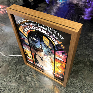 A Long Time Ago In A Galaxy, Couple Gift, Personnalized Light Picture Frame, Kissing Couple Light Frame 04KAHN191223TM - Poster & Canvas - GoDuckee