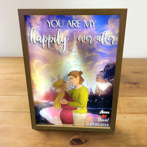 Personalized Gifts For Couples Light Picture Frame You Are My Happily 03HTPO201223DA - Poster & Canvas - GoDuckee