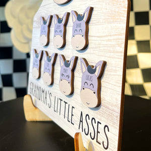 Personalized Gifts For Grandma Wood Sign Grandma's Little Asses 031qhtn150324 - Wood Signs - GoDuckee