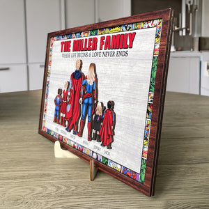 Personalized Gifts For Family Wood Sign Where Life Begins And Love Never Ends 01natn200224pa - Wood Signs - GoDuckee