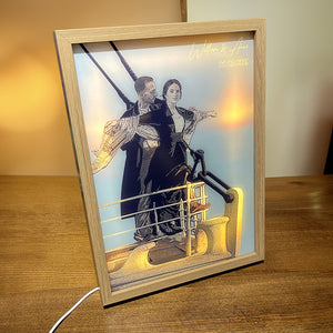 Romantic Couple 02HUDT171123 Personalized Light Picture Frame, Gifts For Him Gifts For Her - Poster & Canvas - GoDuckee