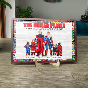 Personalized Gifts For Family Wood Sign Where Life Begins And Love Never Ends 01natn200224pa - Wood Signs - GoDuckee