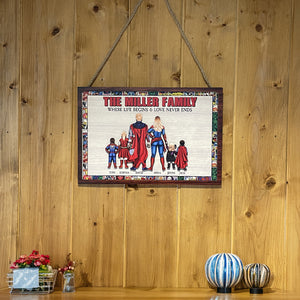 Personalized Gifts For Family Wood Sign Where Life Begins And Love Never Ends 01natn200224pa - Wood Signs - GoDuckee