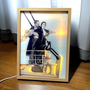 Romantic Couple 02HUDT171123 Personalized Light Picture Frame, Gifts For Him Gifts For Her - Poster & Canvas - GoDuckee