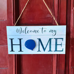 Seasonal Door Hanger - Welcome To My Home - Welcome Wooden Sign 01cr-110823 - Wood Sign - GoDuckee