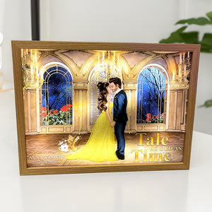 Personalized Gifts For Couple Light Frame Time 05htqn191223pa - Canvas Print - GoDuckee