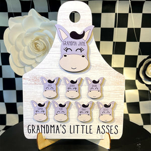 Personalized Gifts For Grandma Wood Sign Grandma's Little Asses 031qhtn150324 - Wood Signs - GoDuckee