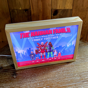 Personalized Gifts For Family Light Frame Because There's Nothing Stronger Than Our 03OHTI290224PA - Canvas Print - GoDuckee