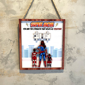 Personalized Gifts For Mom Wood Sign You Are Strength That Hold Us Together 02HTTI270224PA - Wood Signs - GoDuckee