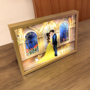 Personalized Gifts For Couple Light Frame Time 05htqn191223pa - Canvas Print - GoDuckee