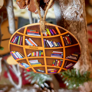 Bookshelves- Book Lovers, Personalized Ornament, Gifts For Book Lover - Ornament - GoDuckee