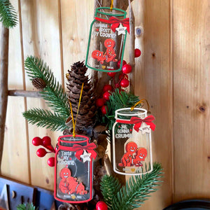 Taste My Cookie, Couple Gift, Personalized Ornament, Gingerbread Funny Couple Ornament, Christmas Gift - Ornament - GoDuckee