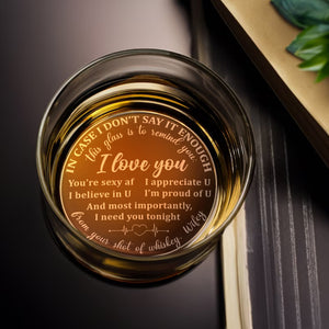 Personalized Gifts For Couple Engraved Whiskey Glass 01htpu030624 - Drinkware - GoDuckee
