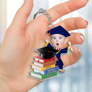 Personalized Custom Photo Gift For Kids Acrylic Keychain Graduation 04OHMH171224 - Keychains - GoDuckee