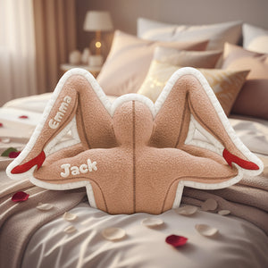 Naughty Couple Custom Shape Pillow - Personalized Gifts For Couple 04ohta131125 - Pillow - GoDuckee