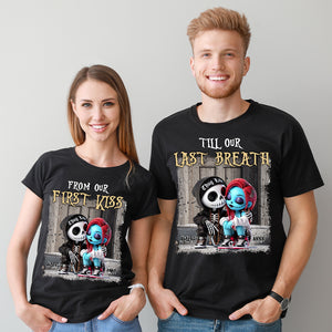 Personalized Gifts For Couples Shirt, From Our First Kiss Till Our Last Breath 06TGLU230125 - Shirts - GoDuckee