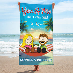 Personalized Gifts For Couple Beach Towel 03TODT080125PA - Beach Towel - GoDuckee