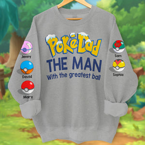 The Man With The Greatest Balls, Personalized Family Shirt, 3D AOP Shirt 3DAP-01OHTN190923-01, Gift For Dad, Gift For Grandpa - AOP Products - GoDuckee