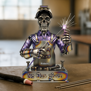 Badass Welder Skull Acrylic Plaque - Personalized Gifts For Welder 03QHPU100625 - Shaped Plaques - GoDuckee