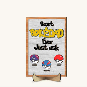 Personalized Gifts For Dad Wood Sign Best Dad Ever 03OHMH020224 - Wood Signs - GoDuckee