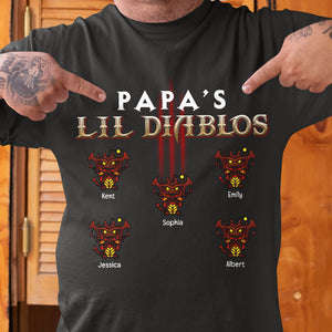 Dad's Little Devils Personalized Shirts - 03QHQN030623 - Shirts - GoDuckee