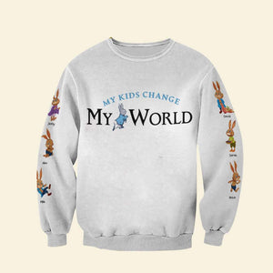 Personalized Gift For Mom Shirt My Kids Change My World 01OHHN100124 - AOP Products - GoDuckee