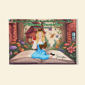 Gift For Book Lover, Personalized Poster, Girl Reading Book Canvas Print 04HTHN261223PA - Poster & Canvas - GoDuckee