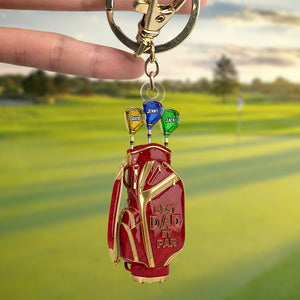 Golf Dad Keychain - Personalized Gifts For Dad 03ohtn270525 - Keychains - GoDuckee