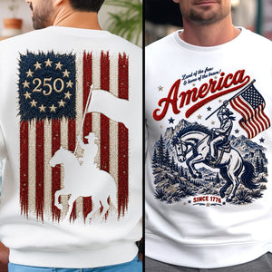 Land Of The Free - Celebrated America 250th Anniversary Shirt - Personalized Gifts For Patriots 05paqn280526 - Shirts - GoDuckee