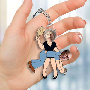 Custom Photo Gifts For Funny Couple Keychain 01OHMH141224 - Keychains - GoDuckee