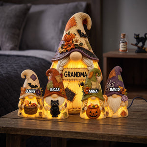 Gnome Grandma Acrylic Light Box - Personalized Halloween Gifts 03natn110826