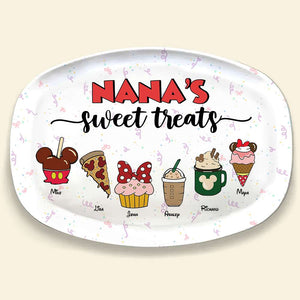 Family's Sweet Treats, Gift For Family, Personalized Resin Plate, Cartoon Snack Plate, Christmas Gift 04NAHN301023 - Resin Plate - GoDuckee