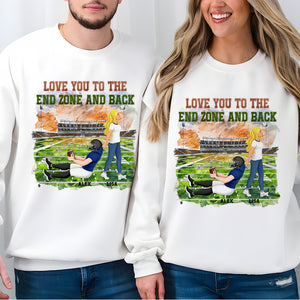 Personalized Gifts For Couple Shirt Football Lover Couple 01XQMH040125PA - Shirts - GoDuckee
