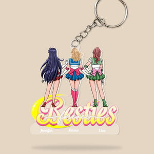 Personalized Gifts For Friends Keychain Besties Forever 01QHHN200224HH - Keychains - GoDuckee