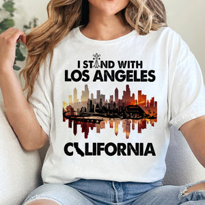 Stand With Los Angeles Shirt 01xqtn110125 - Shirts - GoDuckee
