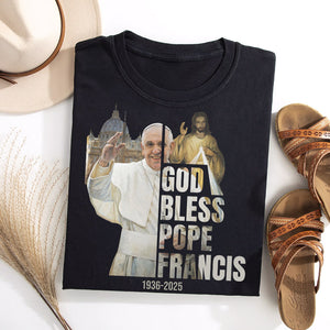 God Bless Pope Francis Shirt 04HUDT230425 - Shirts - GoDuckee